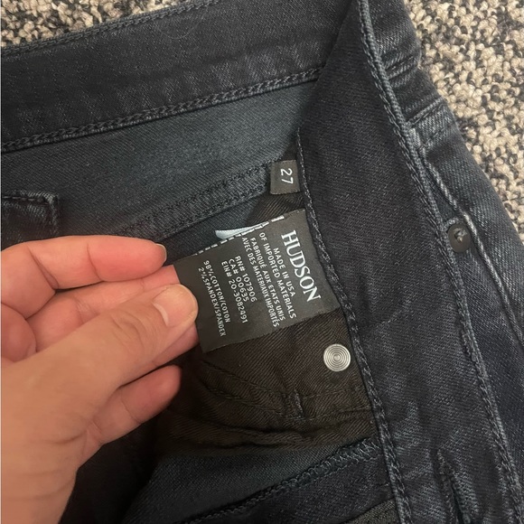 Hudson Jeans | High Rise Cropped Skinny | Dark Wash Luxe Fit | NWOT Size 27 - Picture 4 of 5